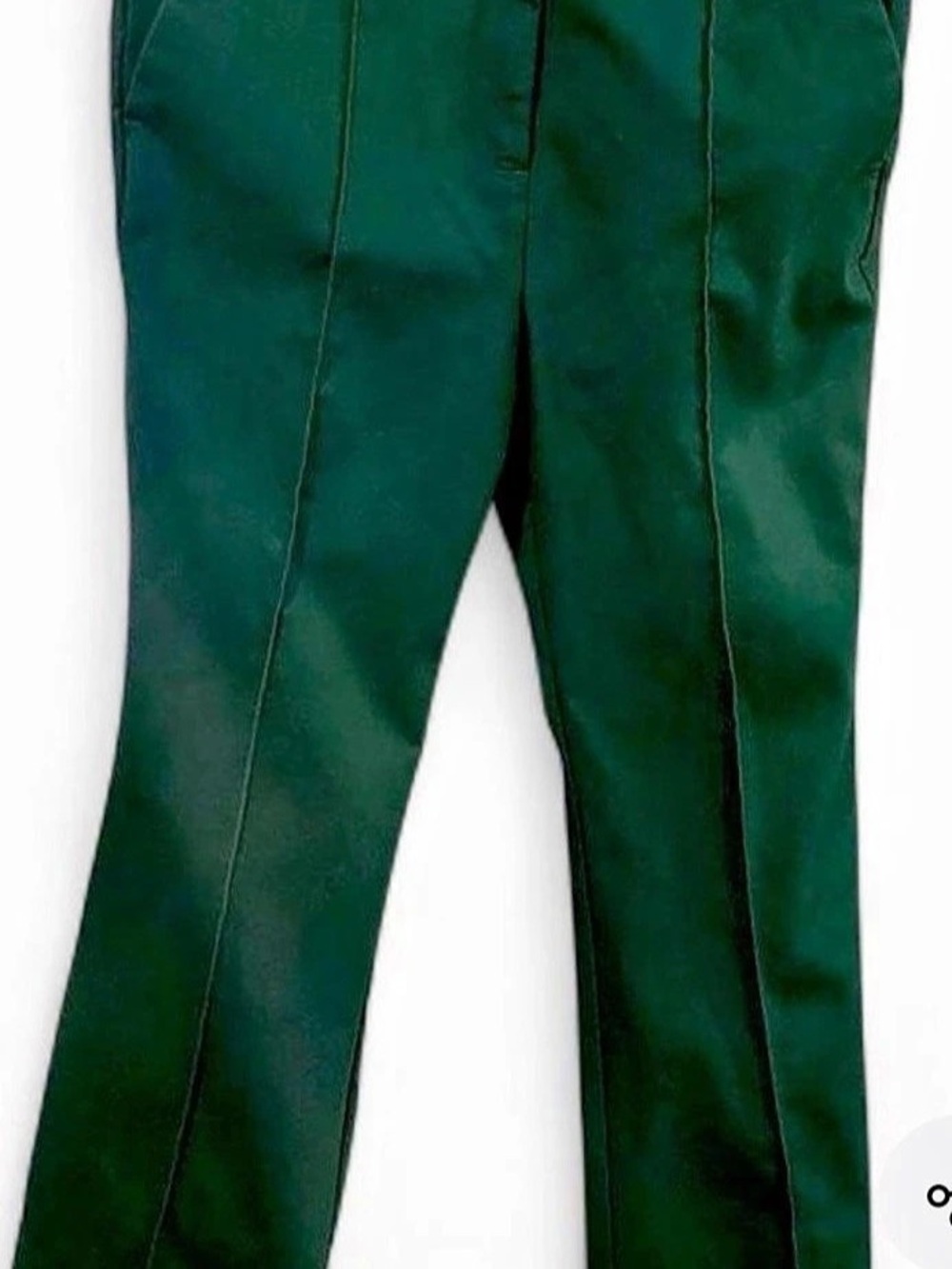 LOFT The Sutton Flare Pants in Green Size 10